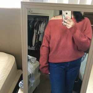 Forever 21 Sweaters - Off the shoulder terracotta sweater Forever 21 Sweaters - Off the shoulder terracotta sweater